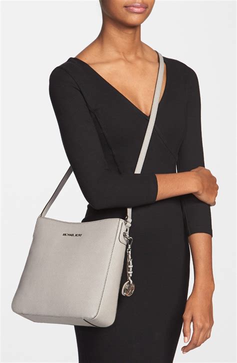 michael kors pearl gray crossbody|crossbody bag Michael Kors.